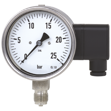 PAMU Rohrfedermanometer mit elektrischem Messumformer