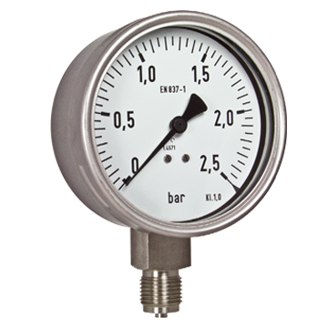 PM-100N Rohrfedermanometer in Nenngrösse NG100