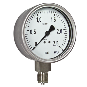 PM-63N Rohrfedermanometer in Nenngrösse NG63