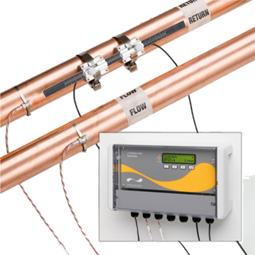 U-1000HM Dauerhaft installierter Ultraschall-durchflussmesser mit Messung der Wärmemenge